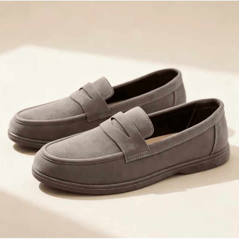 Business Commute Mens Casual Loafers Genuine Leather Lightweight Driving Walking Shoes 8