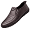Mens PU Leather Loafers Non Slip Casual Slip On Lightweight Walking Flats 5