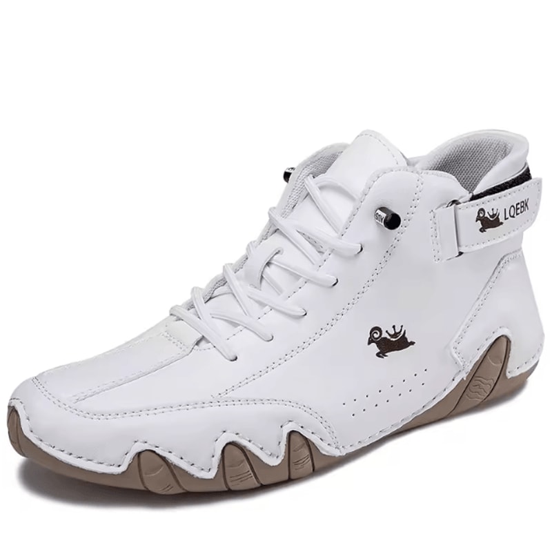 Mens Casual Leather Outdoor Walking Loafers Comfortable Lightweight Sneakers Shoes 10