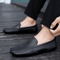 Mens Genuine Leather Breathable Casual Slip On Loafers Lightweight Driving Shoes 3