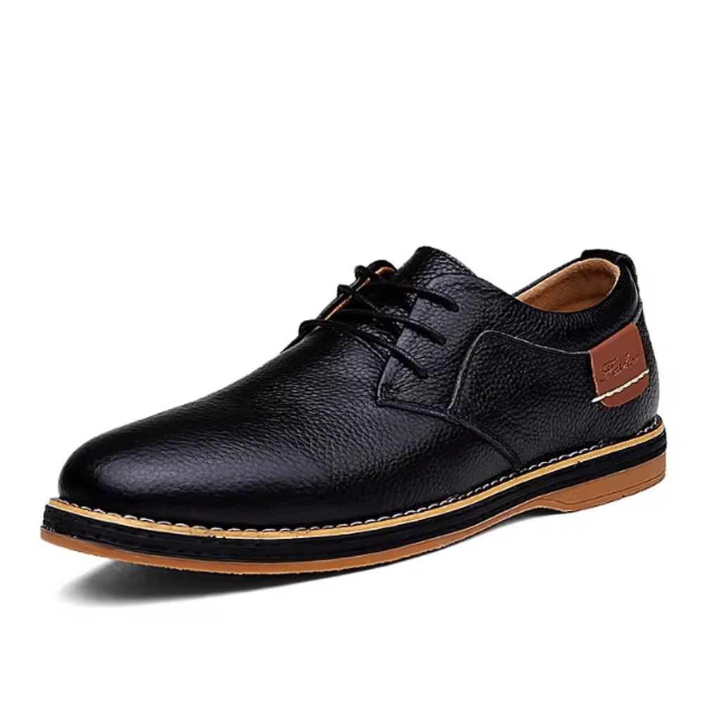 Mens Genuine Leather Dress Shoes Lace Up Brogue Oxfords Formal Casual Loafers Plus Size 5