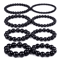 Black Obsidian Healing Bracelet Round Bead Stretch Wristband Healthy Weight Loss Bangle Stress Reli 1