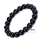 Black Obsidian Healing Bracelet Round Bead Stretch Wristband Healthy Weight Loss Bangle Stress Reli 6