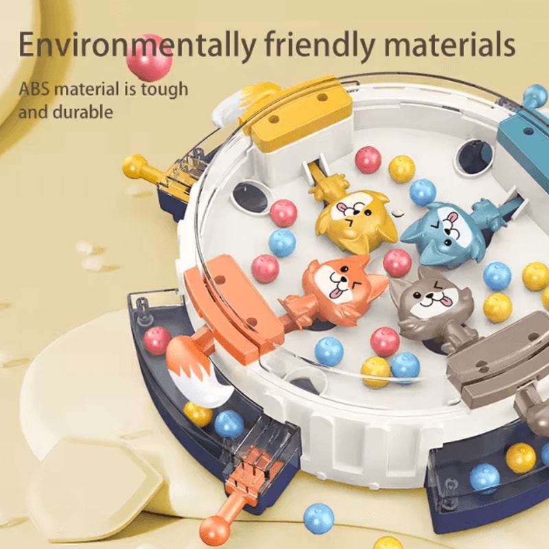 Family Interactive Desktop Game Hungry Wolf Eating Beans Challenge Puzzle 2