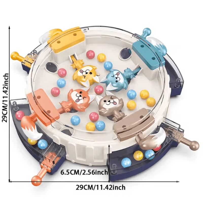 Family Interactive Desktop Game Hungry Wolf Eating Beans Challenge Puzzle 4