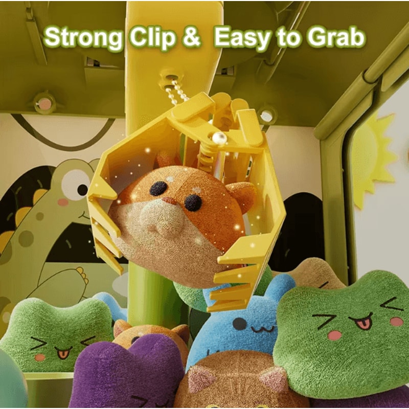Electronic Dinosaur Claw Machine Game Mini Adjustable Catch Doll Arcade Toy For Kids 1