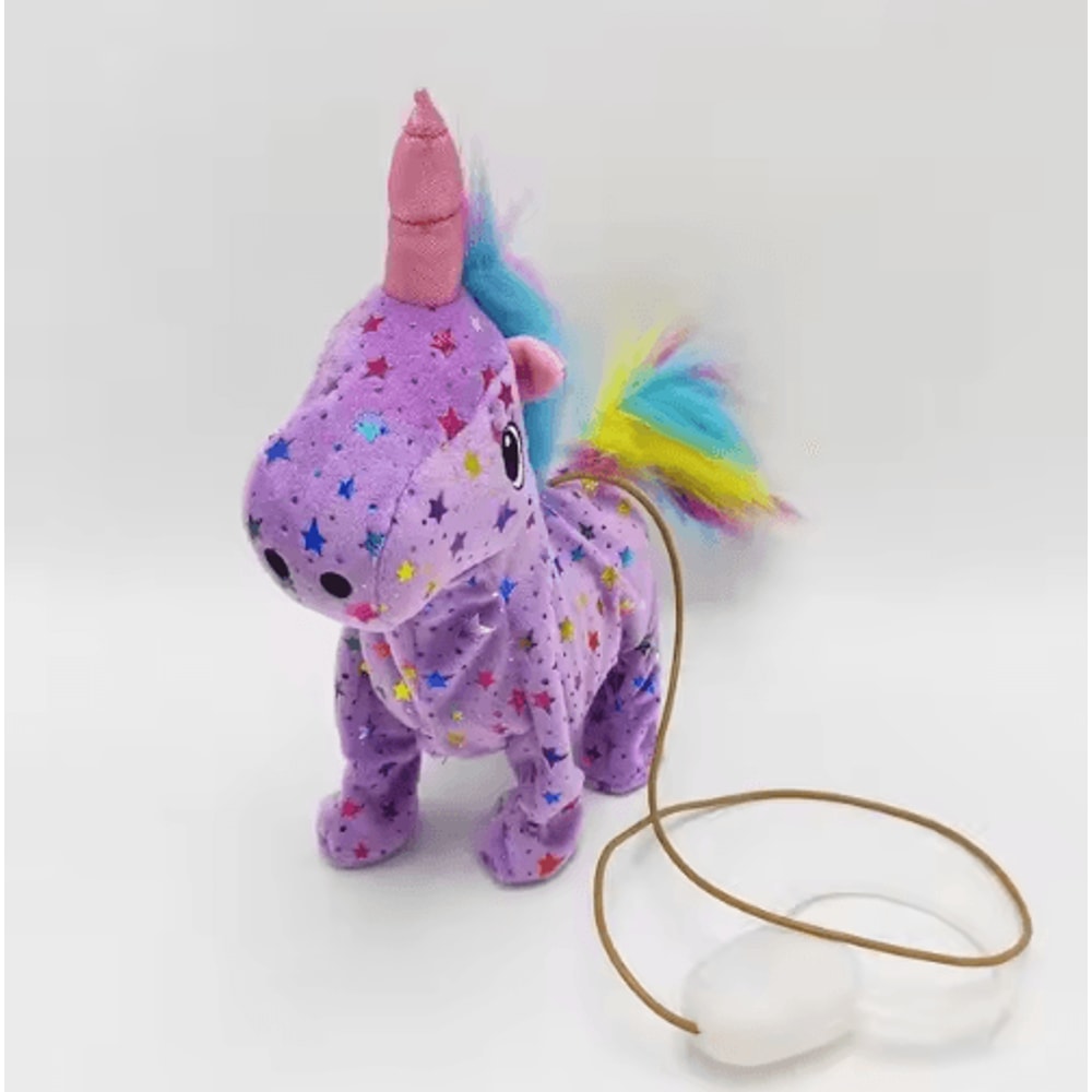 Cute Plush Electric Walking Talking Unicorn Alpaca Musical Toy For Kids 35cm 10