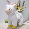 Cute Plush Electric Walking Talking Unicorn Alpaca Musical Toy For Kids 35cm 12