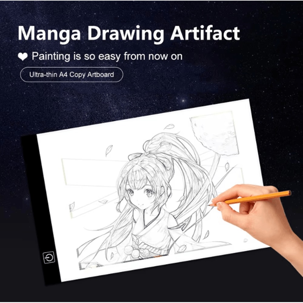 3 Level Dimmable LED Drawing Copy Pad Board A4 Kids Art Light Board Educational Toy 1