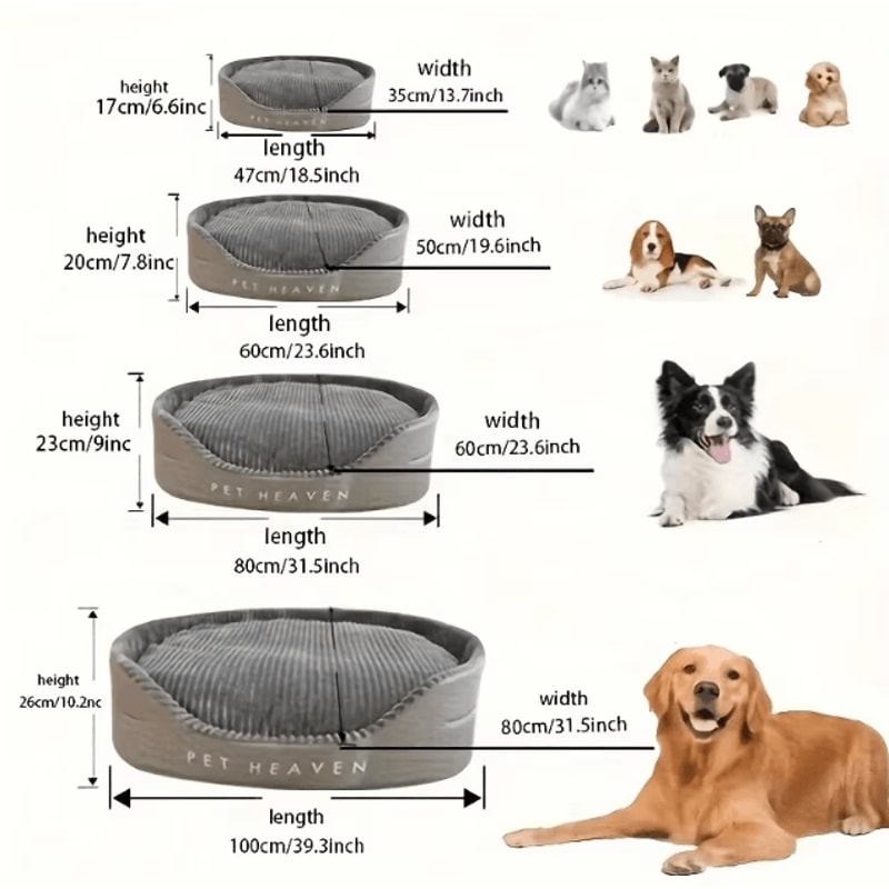Universal All Season Washable Pet Bed Double Sided Dog Cat Mat 3D Soft Cushion 5