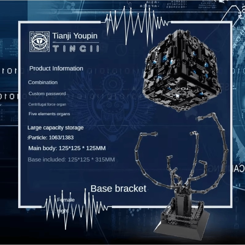 Mechanism Decryption Building Block Puzzle Toy High Difficulty Assembly Challenge 2