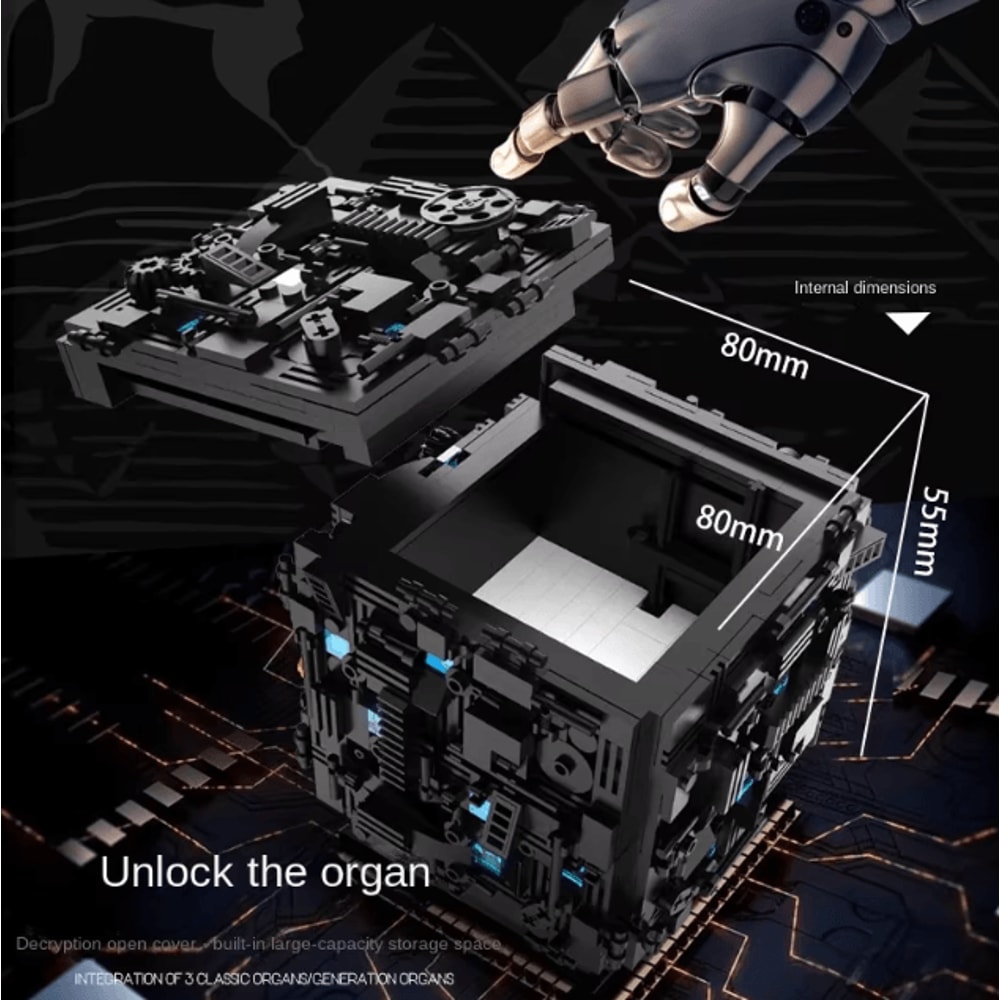 Mechanism Decryption Building Block Puzzle Toy High Difficulty Assembly Challenge 4