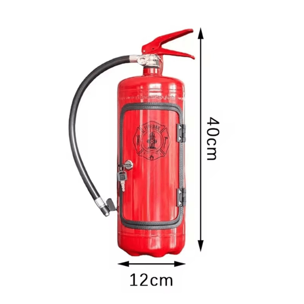Fire Extinguisher Wine Box Novelty Bar Decor Wine Bottle Storage Box Fireman Gift 4