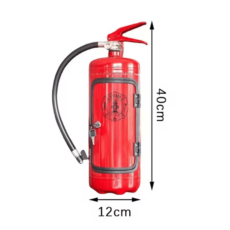 Fire Extinguisher Wine Box Novelty Bar Decor Wine Bottle Storage Box Fireman Gift 4