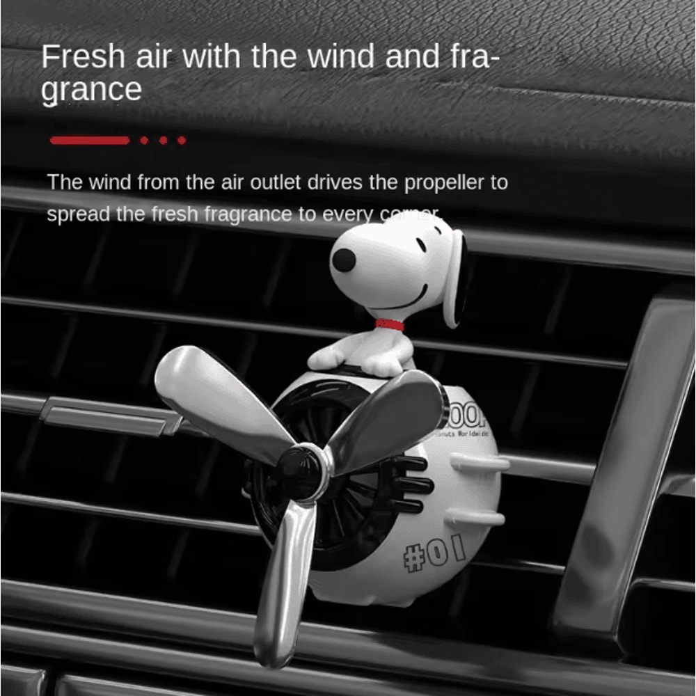 Cute Snoopy Car Air Freshener Perfume Clip Car Air Outlet Decoration 0