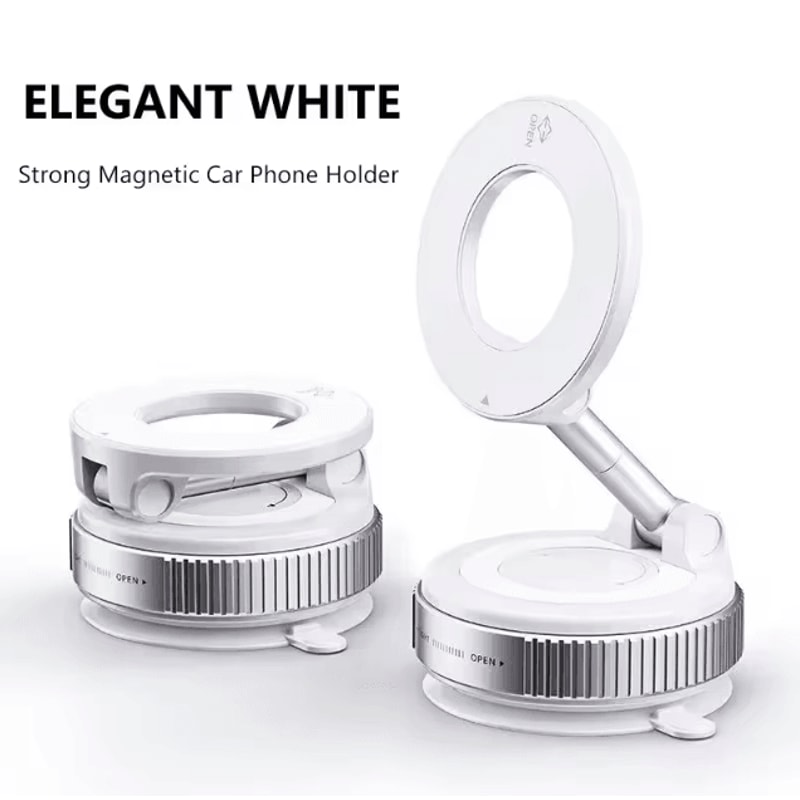 Strong Magnetic Phone Holder 360 Adjustable Foldable Vacuum Car Mount For Cell Phones 8