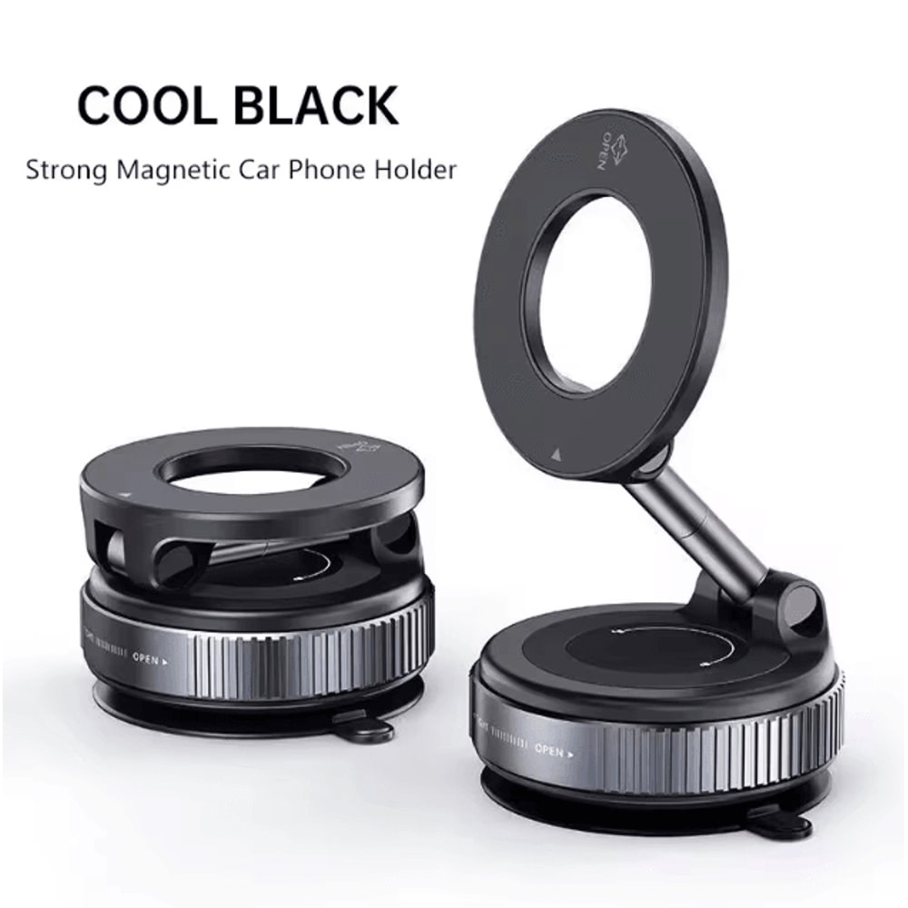 Strong Magnetic Phone Holder 360 Adjustable Foldable Vacuum Car Mount For Cell Phones 9