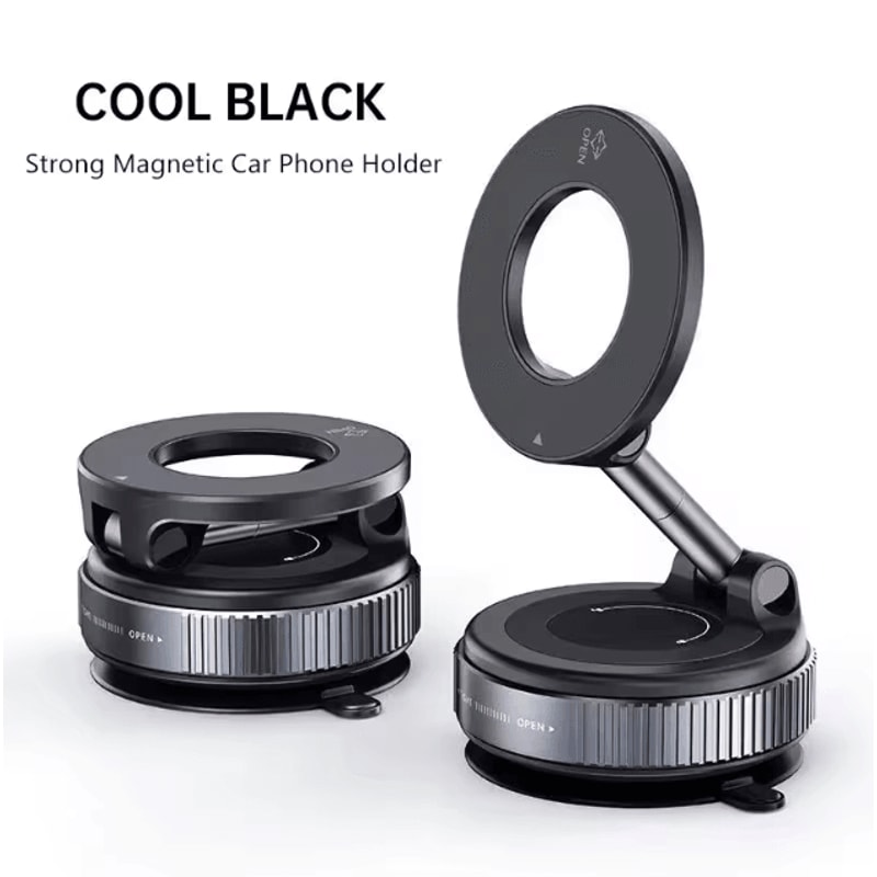 Strong Magnetic Phone Holder 360 Adjustable Foldable Vacuum Car Mount For Cell Phones 9