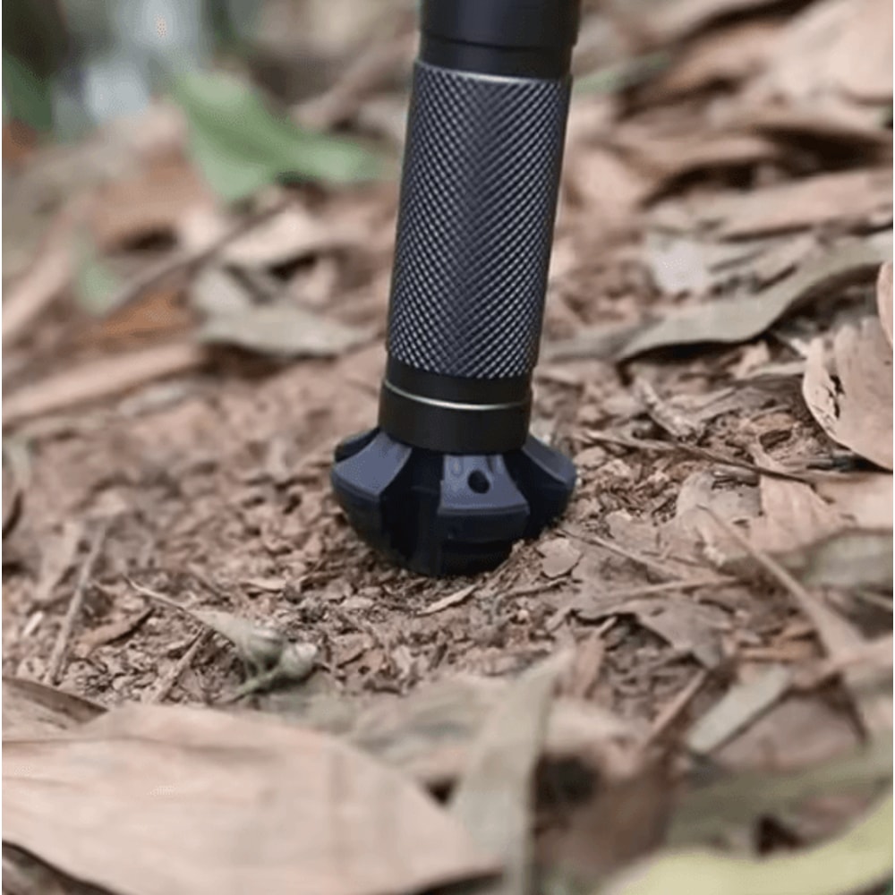 Tungsten Steel Multifunction Self Defense Walking Stick Detachable Portable Foldable Hiking Pole 5