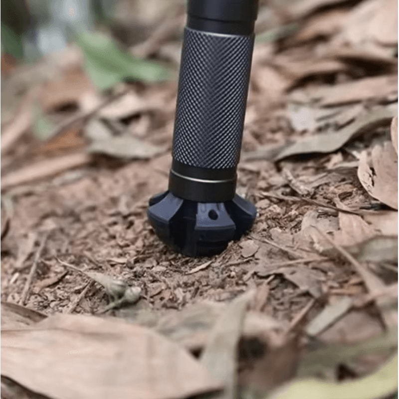 Tungsten Steel Multifunction Self Defense Walking Stick Detachable Portable Foldable Hiking Pole 5