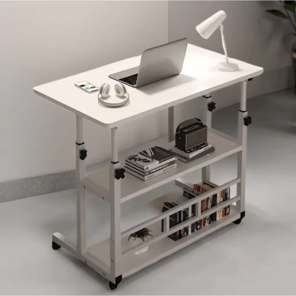 Liftable Bedside Computer Desk Portable Adjustable MultiFunction Small Home Office Table 5