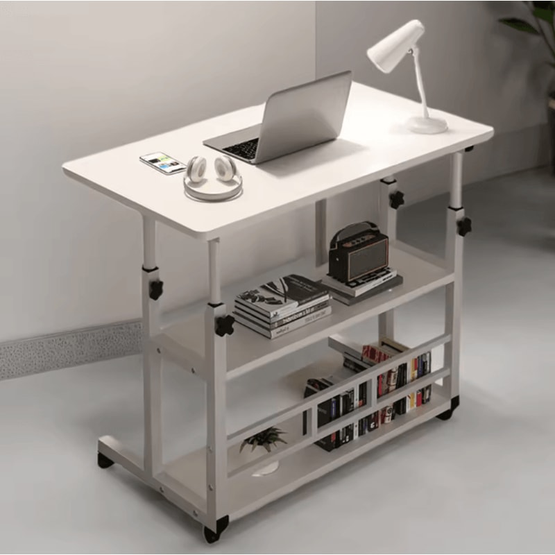 Liftable Bedside Computer Desk Portable Adjustable MultiFunction Small Home Office Table 5