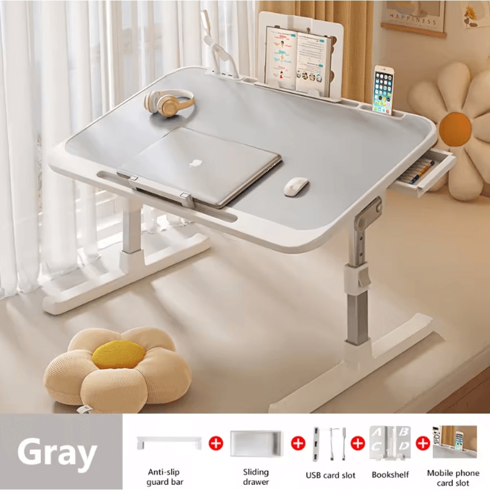 Foldable Laptop Desk Adjustable Bed Table Portable Computer Desk For Home Office And Study 9