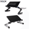 Adjustable Laptop Desk Stand Portable Aluminum Ergonomic Lapdesk With Mouse Pad 0