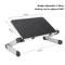 Adjustable Laptop Desk Stand Portable Aluminum Ergonomic Lapdesk With Mouse Pad 5