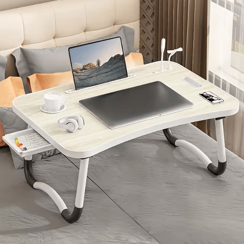 Ultra Large Portable Laptop Bed Table Foldable Adjustable Computer Desk 0