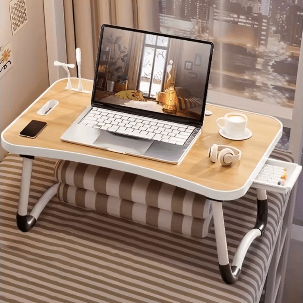 Ultra Large Portable Laptop Bed Table Foldable Adjustable Computer Desk 7