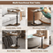 Adjustable Rolling Overbed Table Mobile Bedside Laptop Desk With 360 Rotatable Tray 2