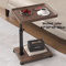 Adjustable Rolling Overbed Table Mobile Bedside Laptop Desk With 360 Rotatable Tray 8