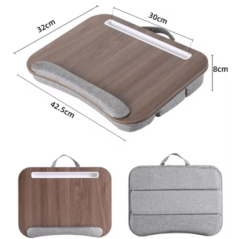 Multifunction Adjustable Lapdesk With Cushion Portable Laptop Tablet Mobile Stand 5