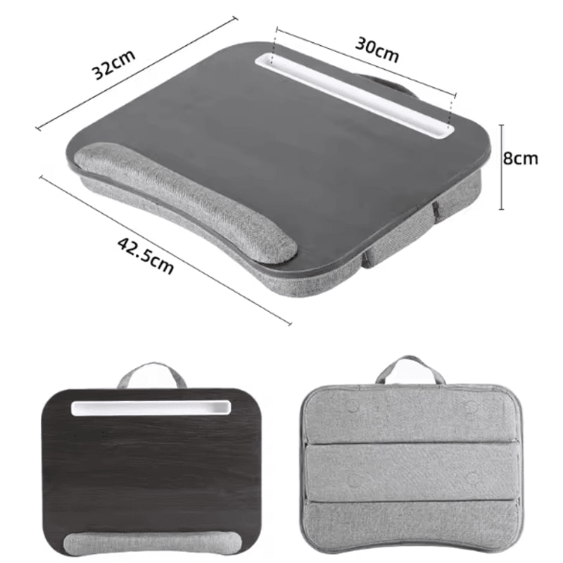 Multifunction Adjustable Lapdesk With Cushion Portable Laptop Tablet Mobile Stand 6