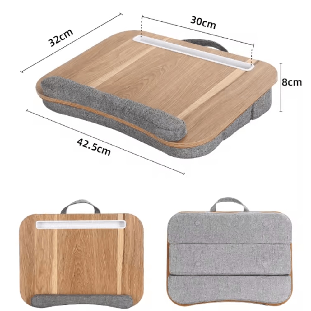 Multifunction Adjustable Lapdesk With Cushion Portable Laptop Tablet Mobile Stand 7