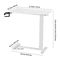 Mobile Overbed Table Adjustable Laptop Desk With Swivel Casters For Home Office And Study 4