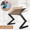 Adjustable Laptop Stand Foldable Aluminum Laptop Desk With Cooling Fan And Mouse Pad For Bed Sofa 1