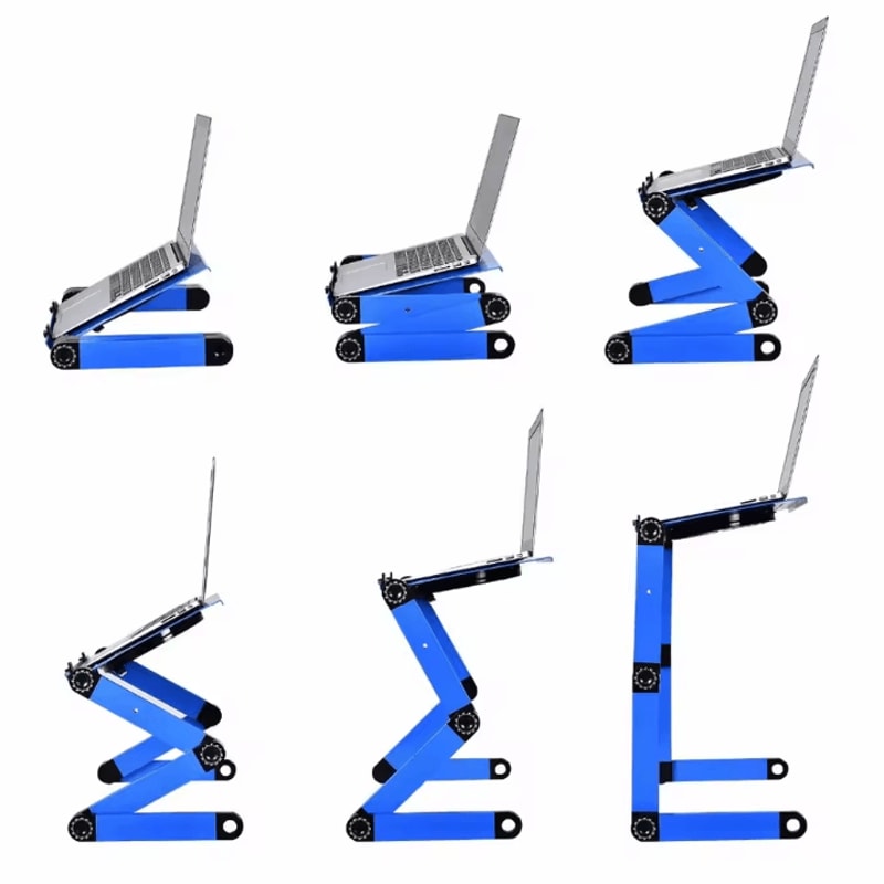Portable Folding Laptop Table Adjustable Aluminum Desk For Dormitory And Bed Use 2