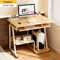 Small Computer Desk With Keyboard Tray And Monitor Shelf Compact Home Office Laptop Table 4