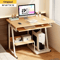 Small Computer Desk With Keyboard Tray And Monitor Shelf Compact Home Office Laptop Table 6