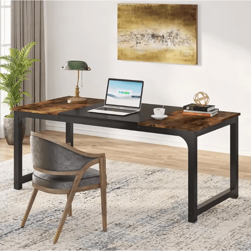 Tribesigns Large Office Desk Computer Table Home Office Workstation Writing Desk 2