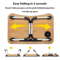 Foldable Laptop Bed Table Portable Lap Desk With Tablet Slot And Cup Holder 2