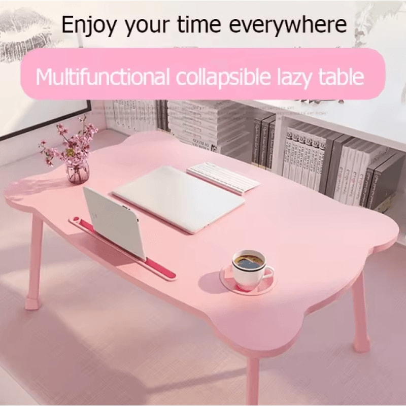 Portable Foldable Bed Desk Laptop Table For Window Seat And Bedroom Use 0