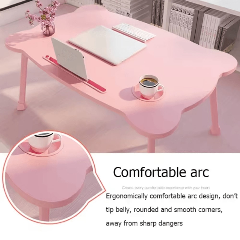 Portable Foldable Bed Desk Laptop Table For Window Seat And Bedroom Use 4