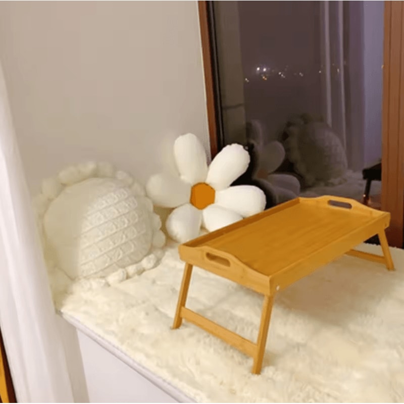 Foldable Bed Tray Table With MultiAngle Laptop Stand Adjustable Tatami Style Desk For Bedroom And B 1