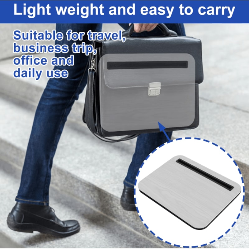 Lap Desk With Tablet Slot Portable Lightweight Stable Laptop Tray For Bed And Home 2