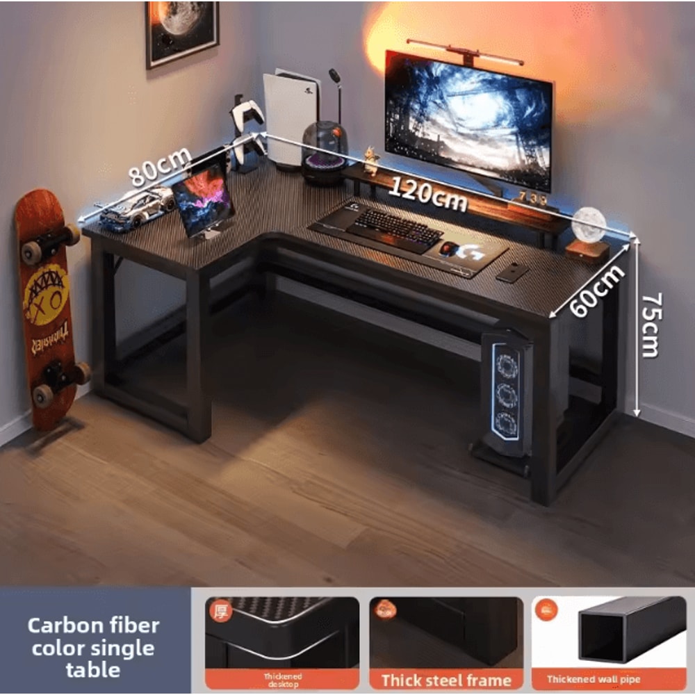 Premium Corner Computer Desk For Home Office Study Gaming Workstation 7