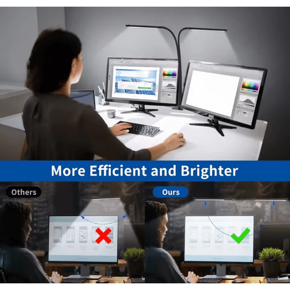 Portable Foldable Clip On LED Desk Lamp With Timer For Study Reading And Office 2