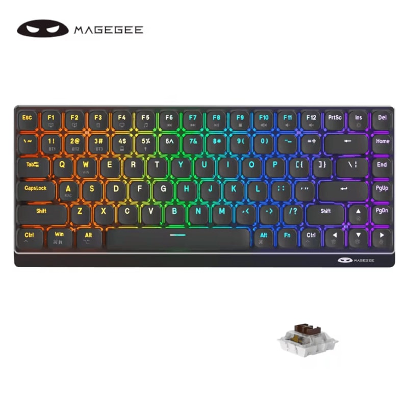 Moon84 Wireless Mechanical Keyboard RGB Triple Mode 24GHz Bluetooth USBC For PC Laptop 1